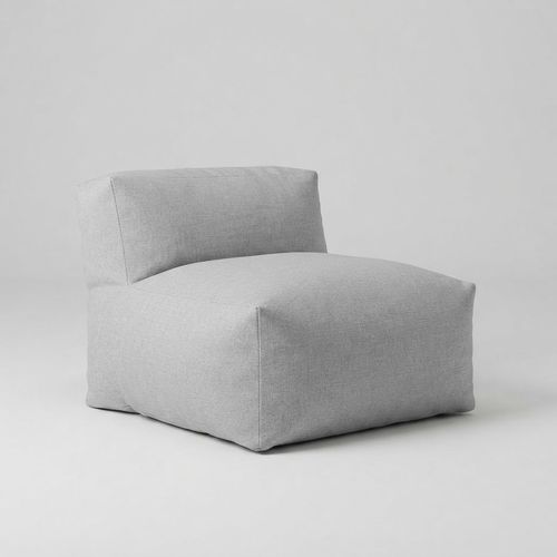 ANNY-H Middle Armless Chair, Light Gray